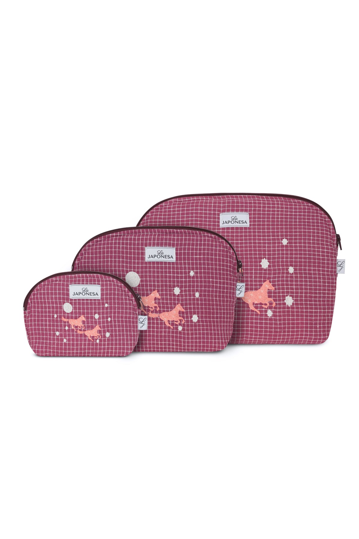 Pouch XL Caballo Burdeo