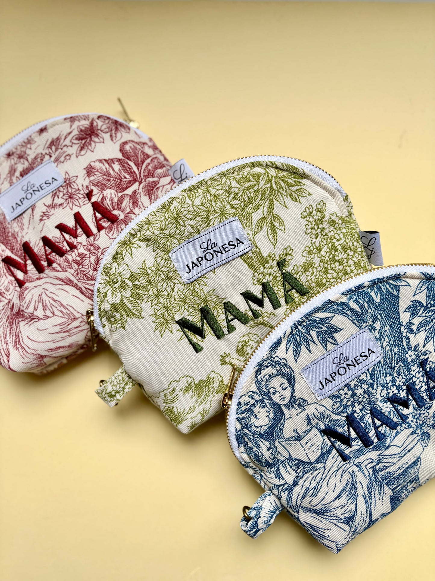 Mini Pouch Toile de Jouy Verde