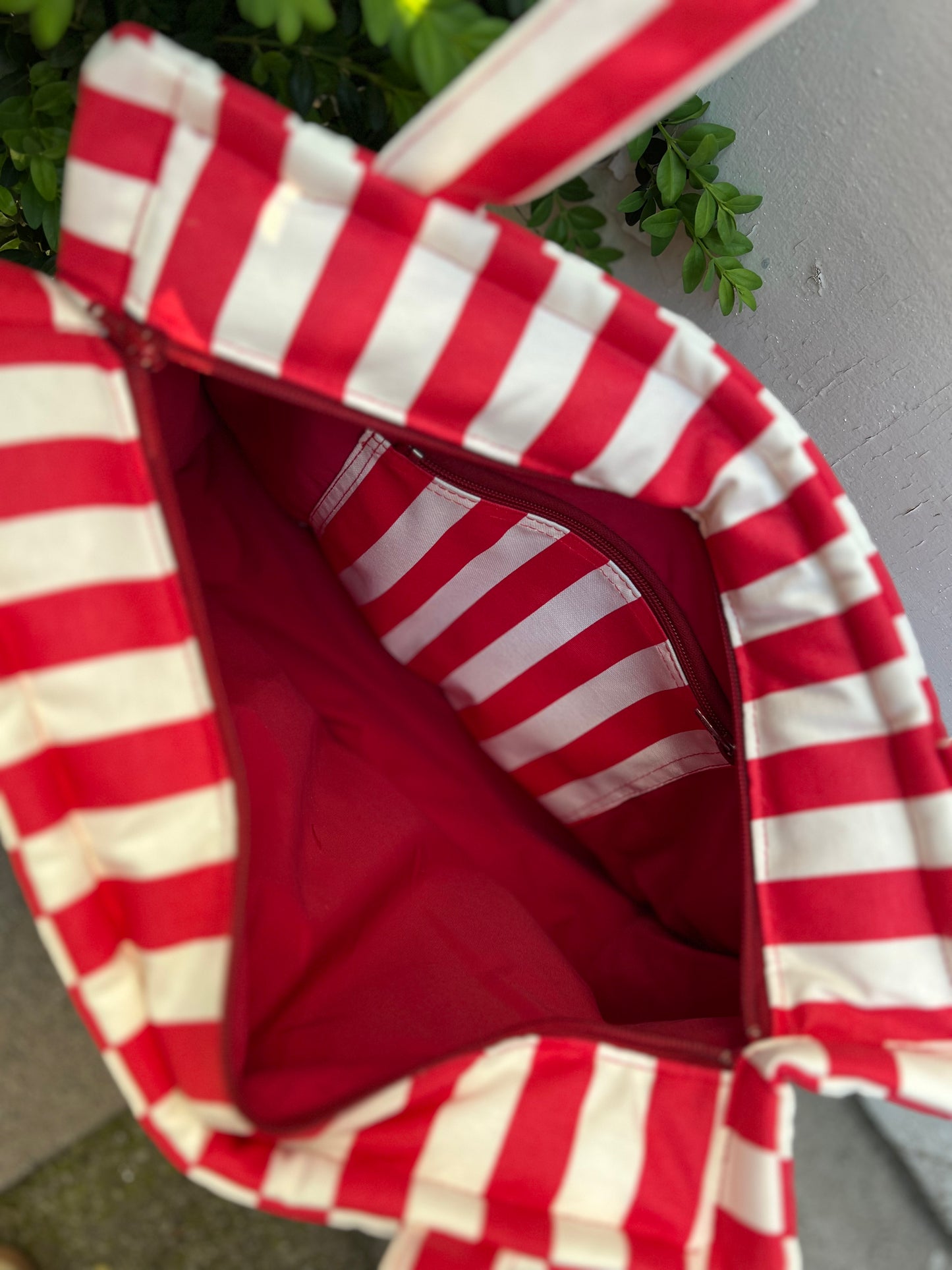 Bolso Weekender Red&White