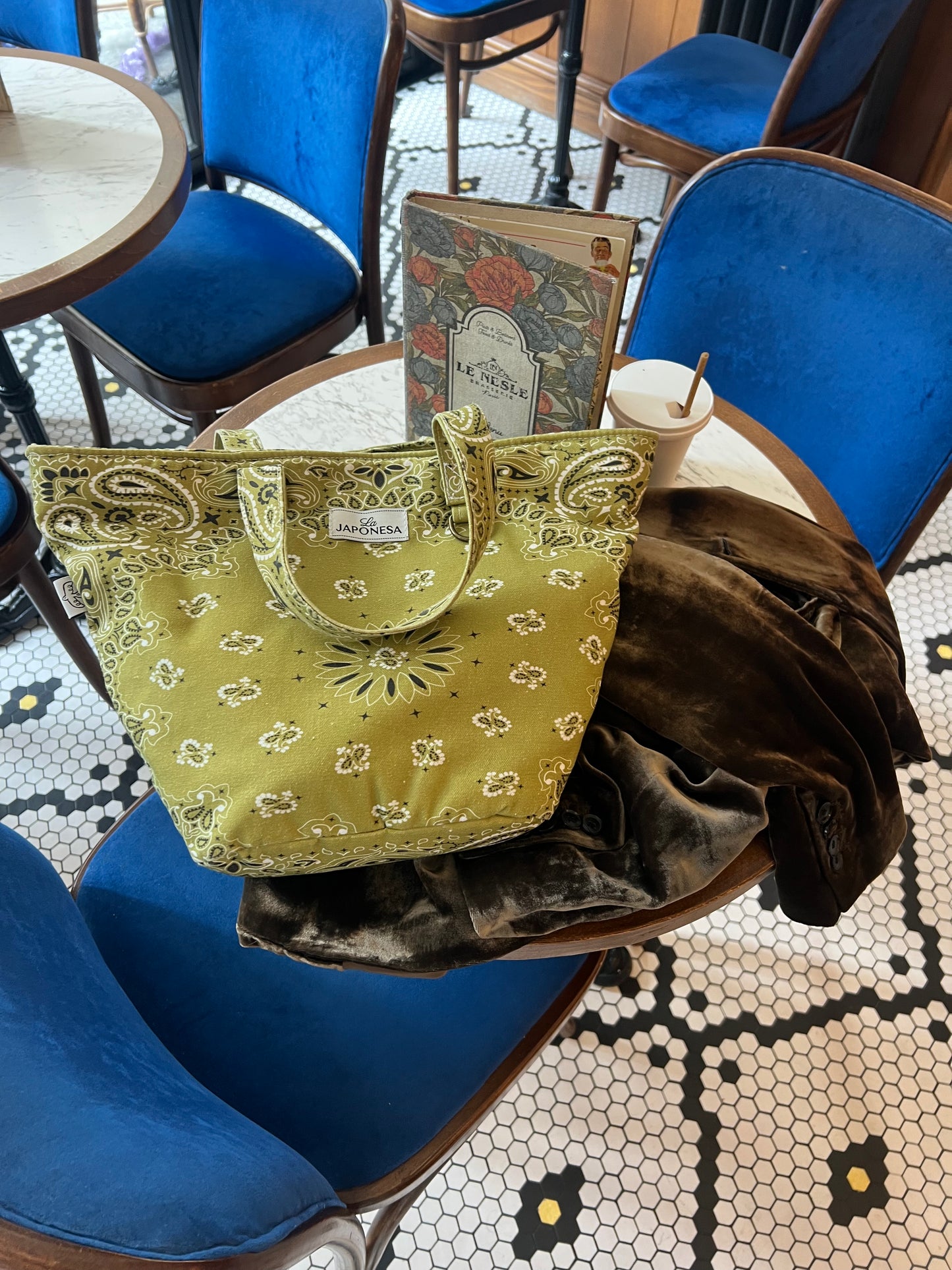 Bandana Mini Tote Pistacho