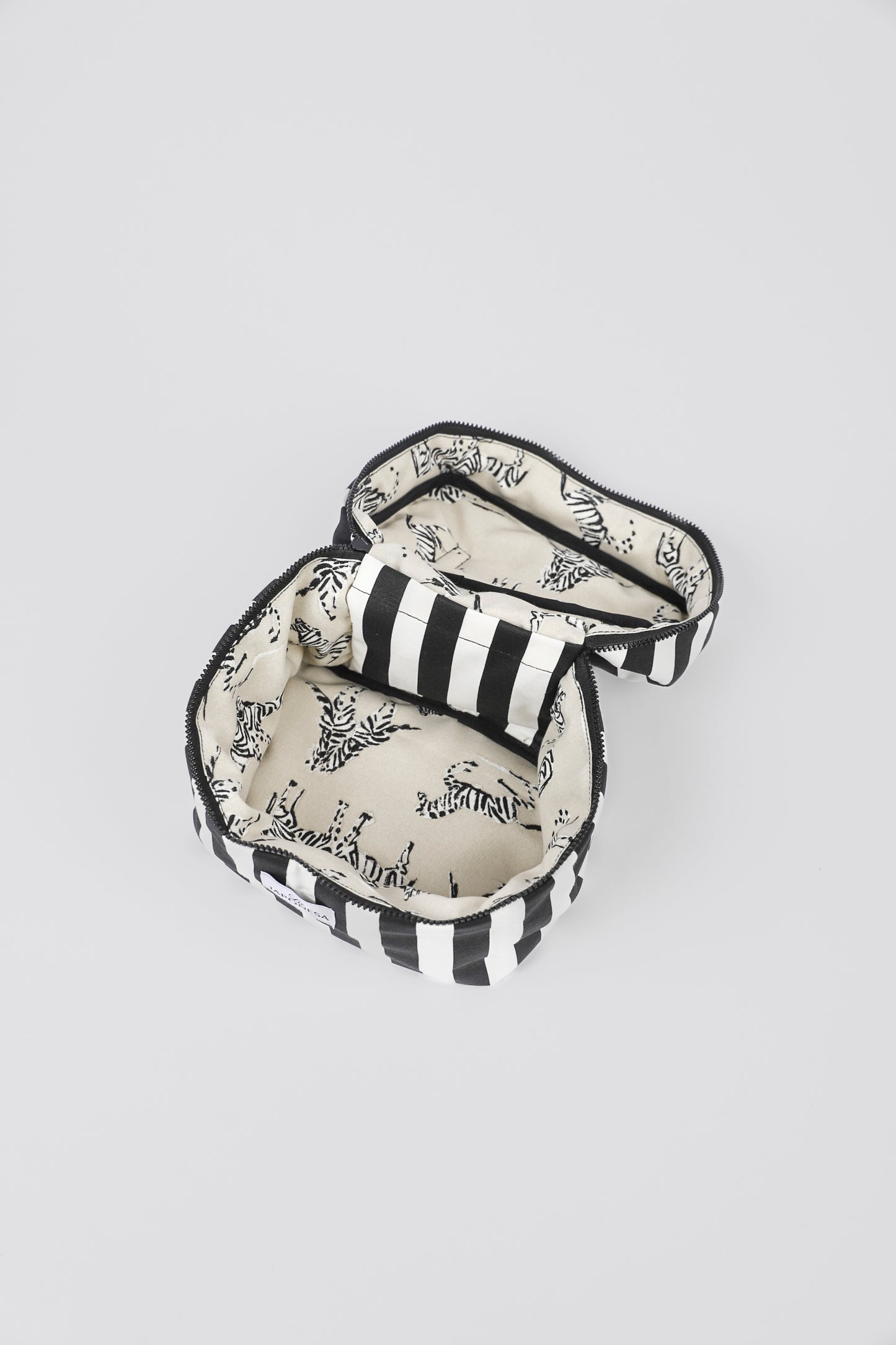 Neceser Vanity Bag Black & White