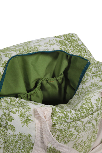 Big Bag Toile de Jouy Verde