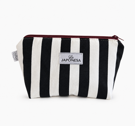 Estuche Rayas Blanco & Negro