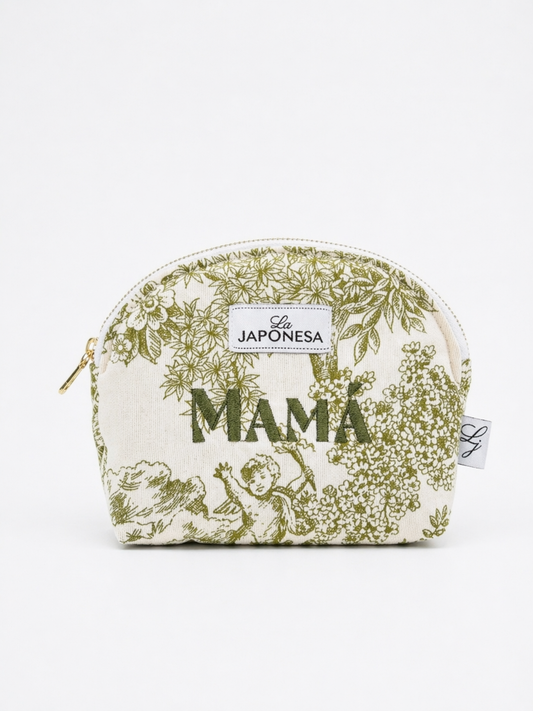 Mini Pouch Toile de Jouy Verde