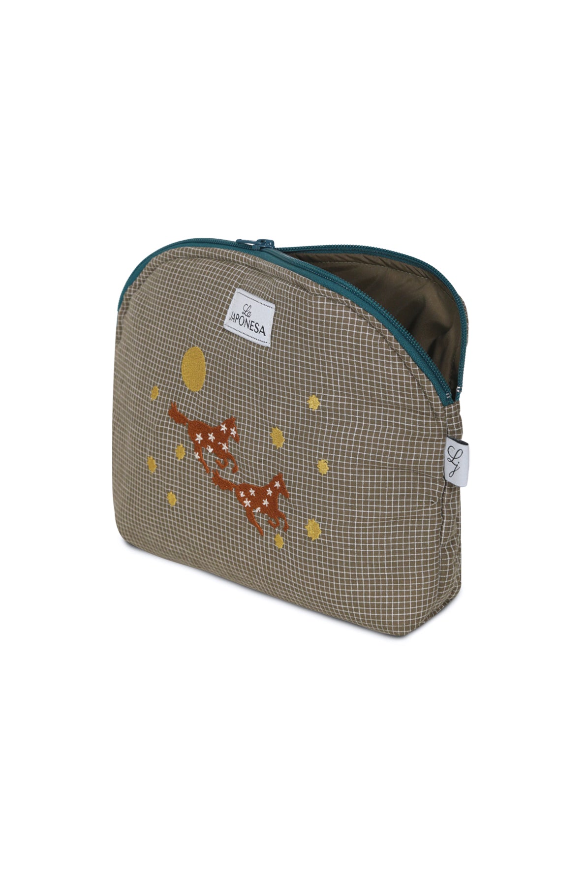 Pouch Mediano Caballo Verde