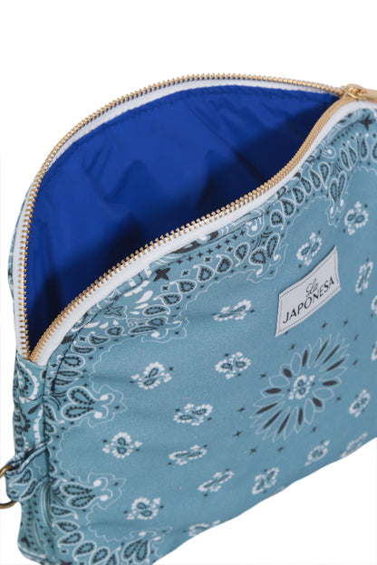 Medium Bandana Pouch Vintage Blue