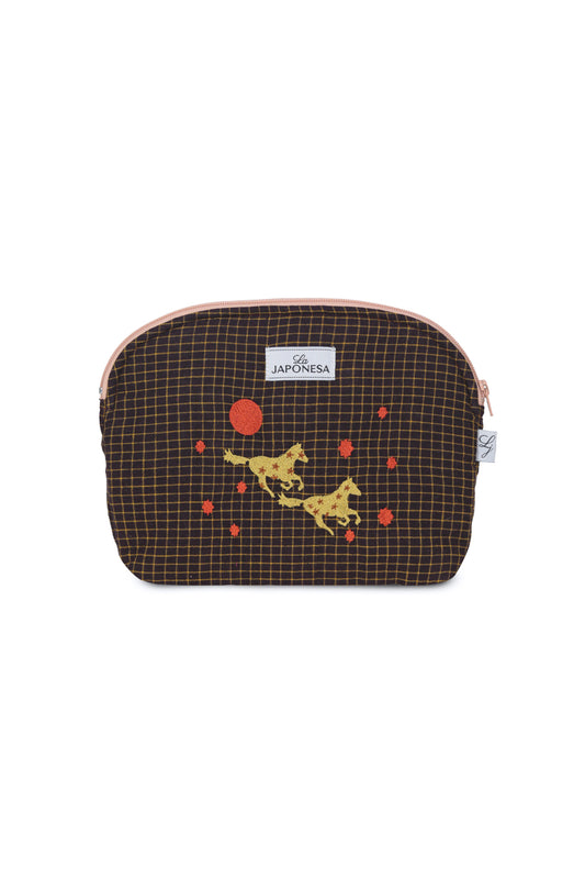 Pouch Mediano Caballo Chocolate