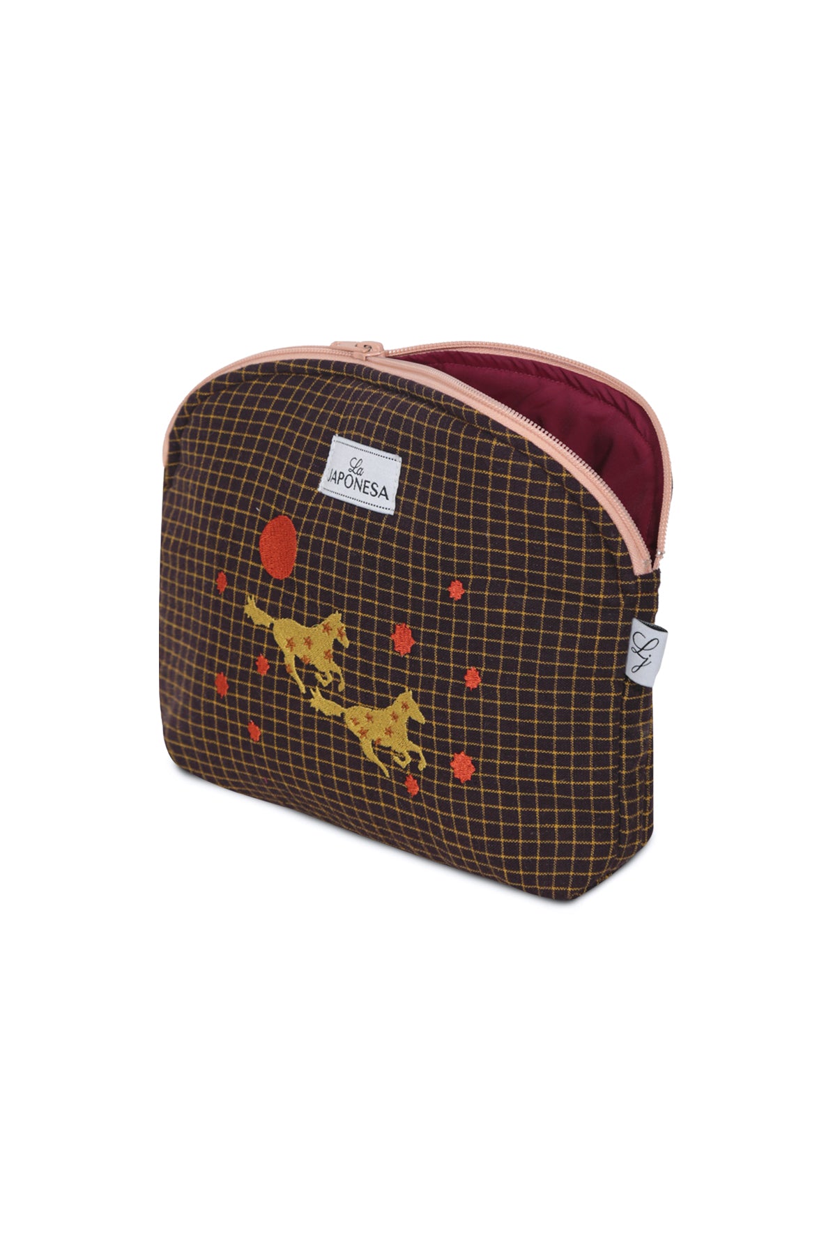 Pouch Mediano Caballo Chocolate