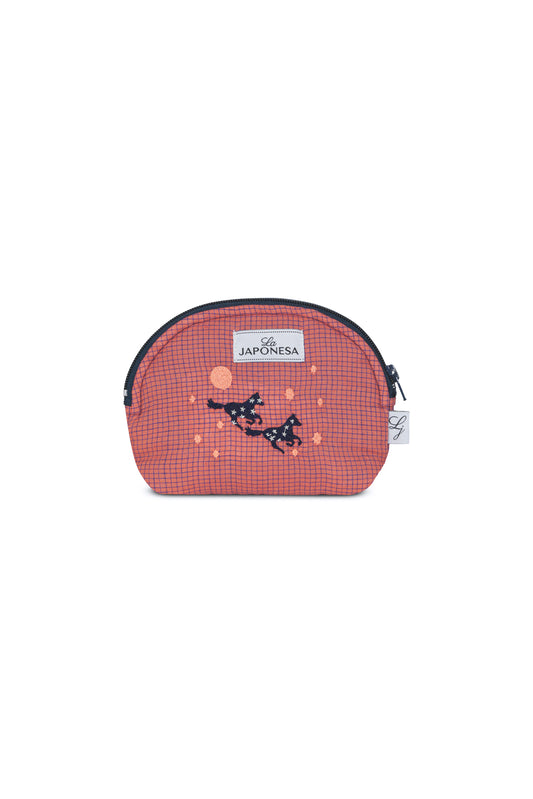 Neceser Mini Pouch Caballo Salmon