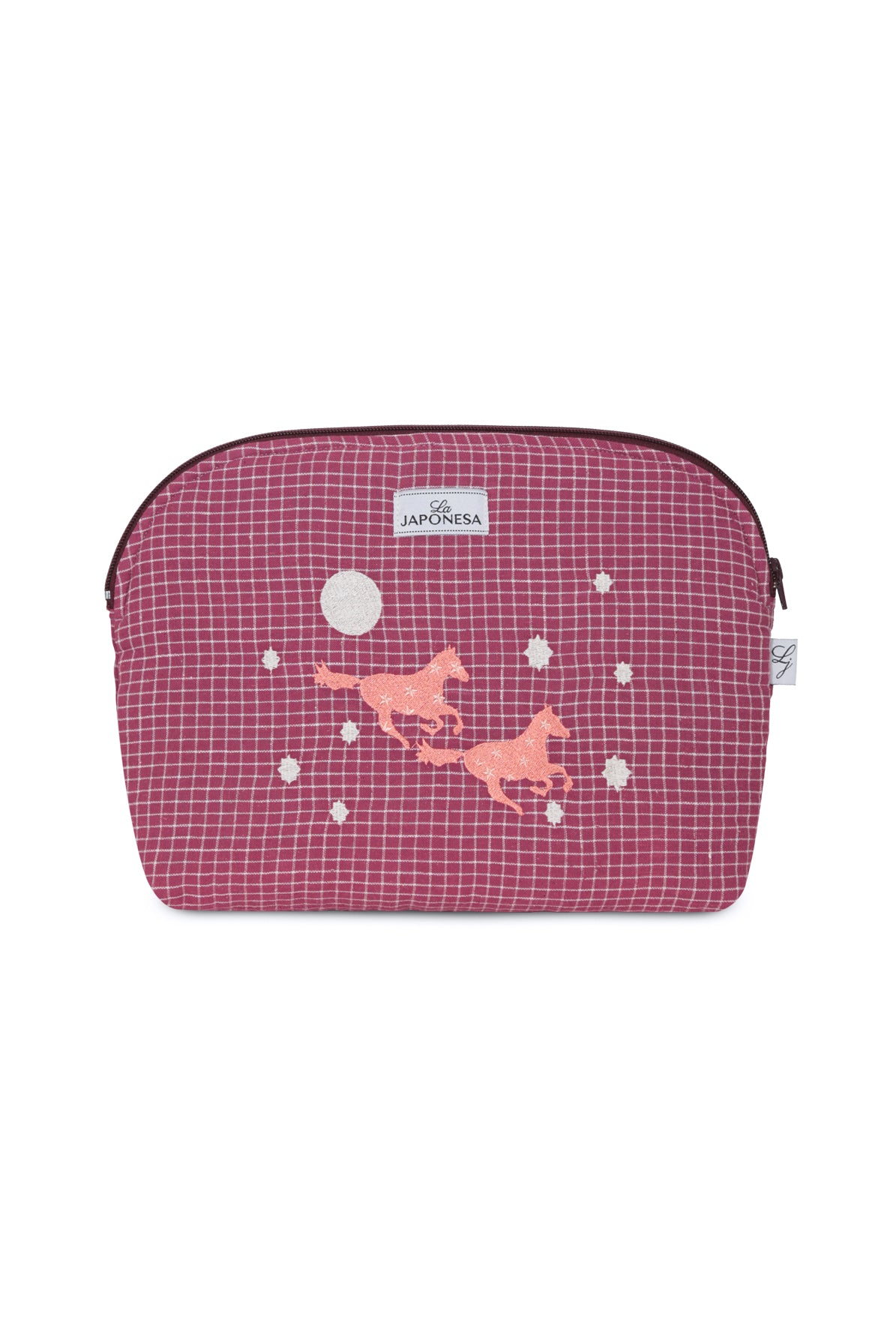 Pouch XL Caballo Burdeo