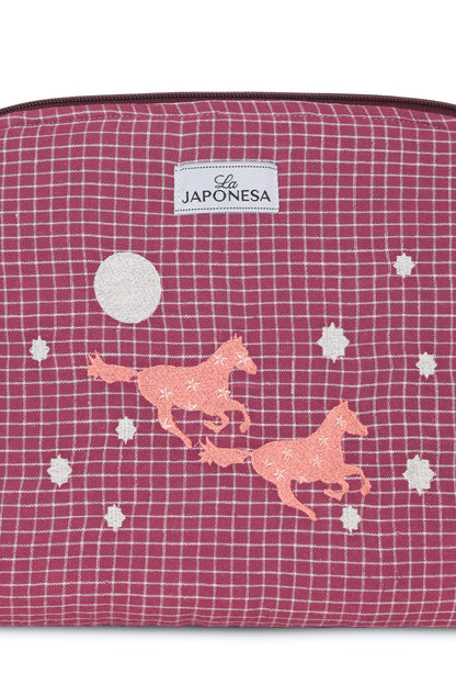 Pouch XL Caballo Burdeo