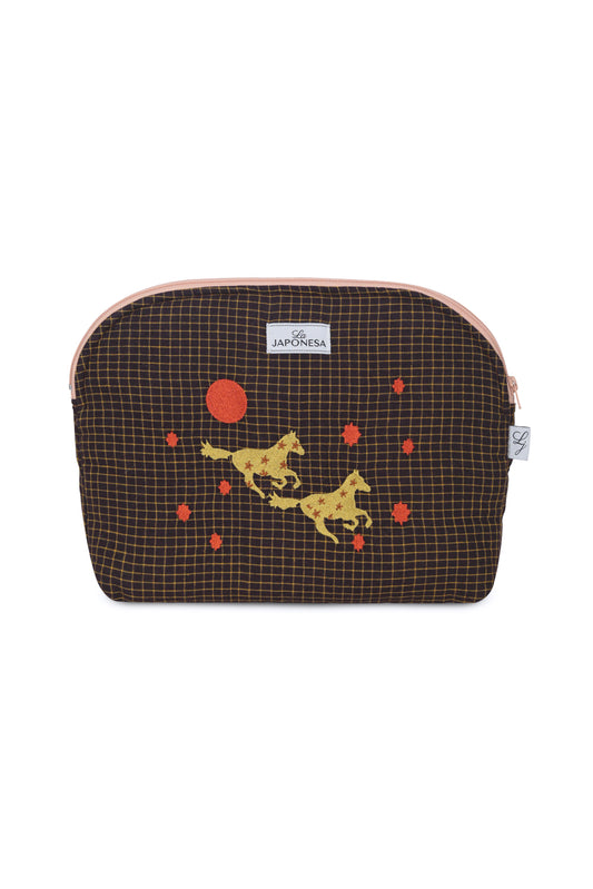 Pouch XL Caballo Chocolate