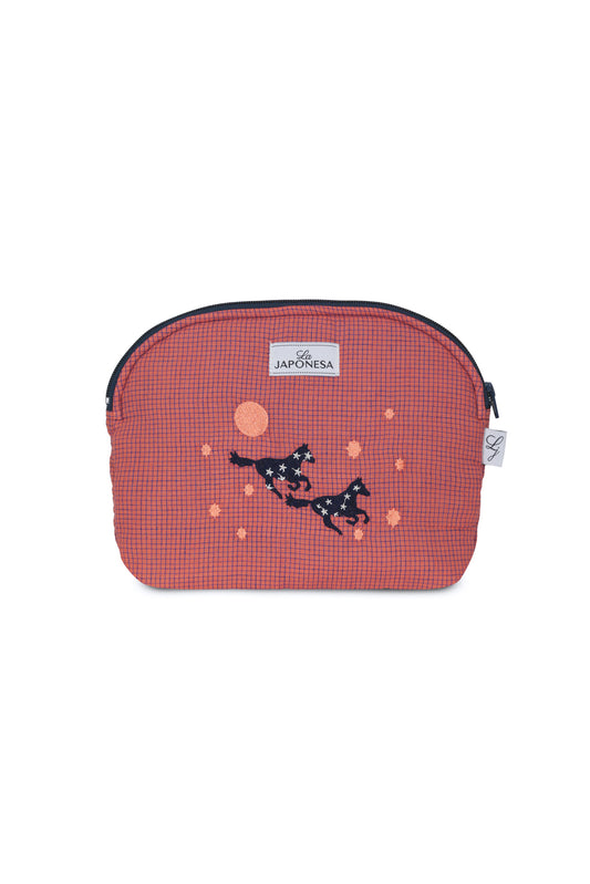 Pouch Mediano Caballo Salmon