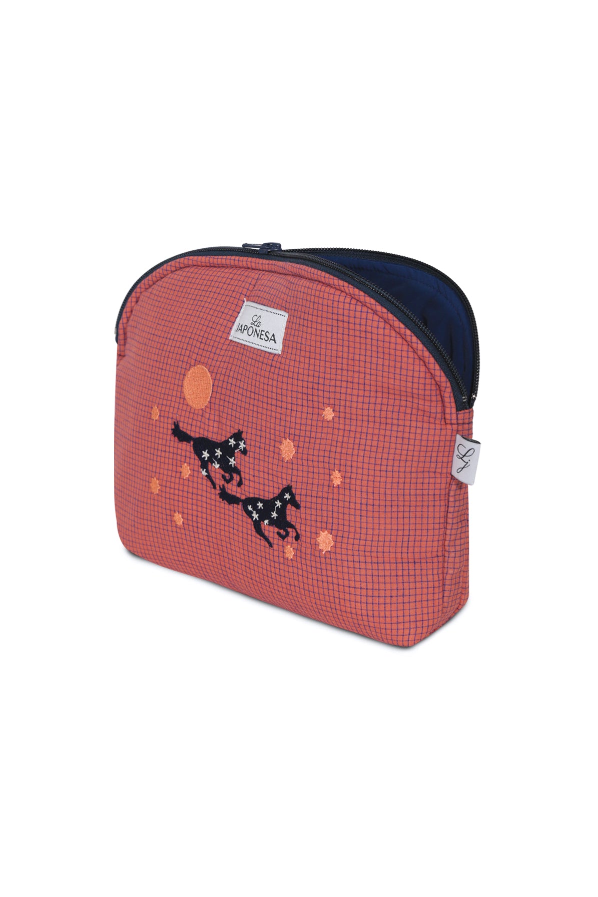 Pouch Mediano Caballo Salmon