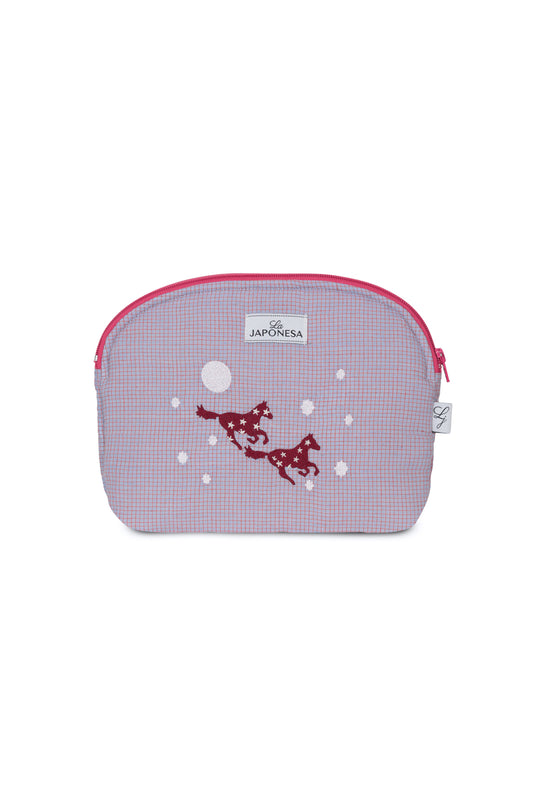 Pouch Mediano Caballo Lila
