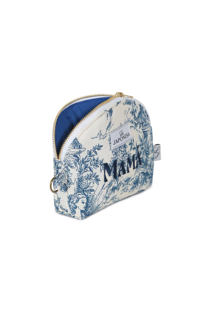 Mini Pouch Toile de Jouy Azul