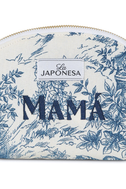 Mini Pouch Toile de Jouy Azul