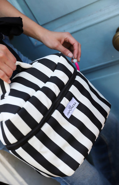 Neceser Vanity Bag Black & White