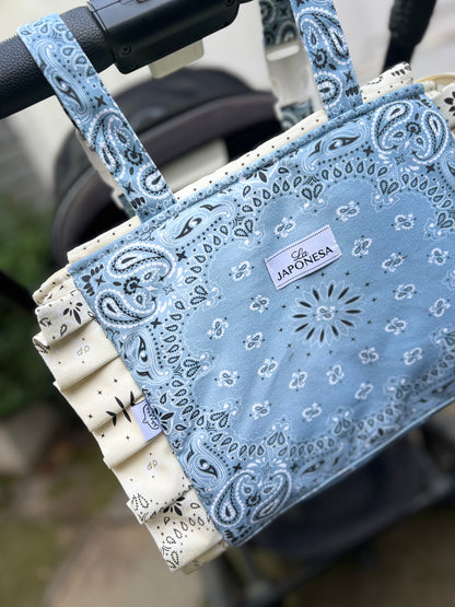 Bolso Coche Bandana Blue