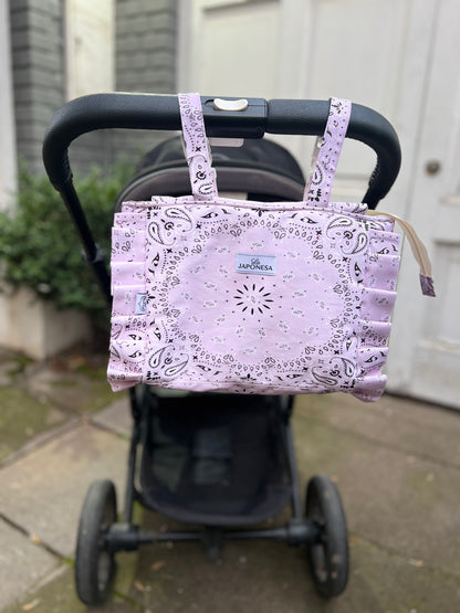 Bolso Coche Bandana Lila
