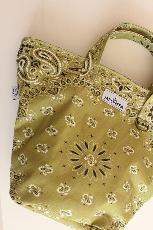 Bandana Mini Tote Pistacho