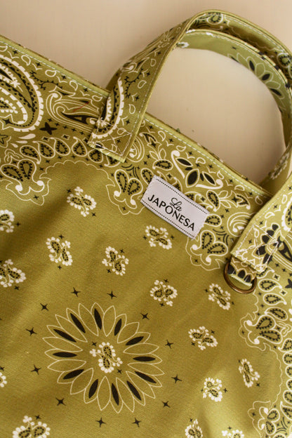 Bandana Mini Tote Pistacho