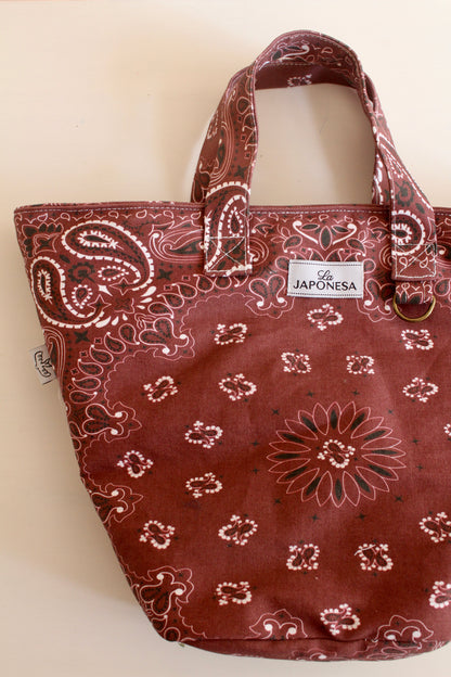 Bandana Mini Tote Vino Tinto