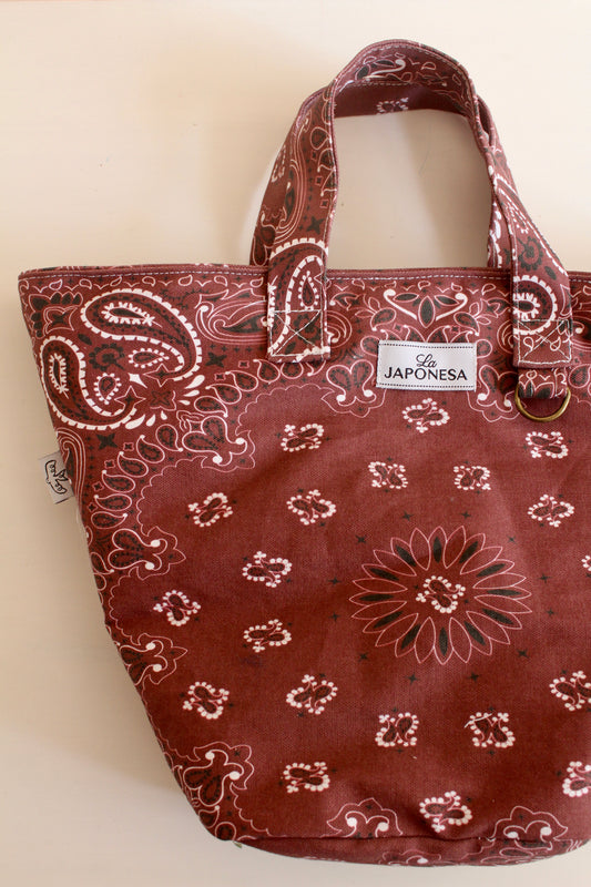 Bandana Mini Tote Vino Tinto