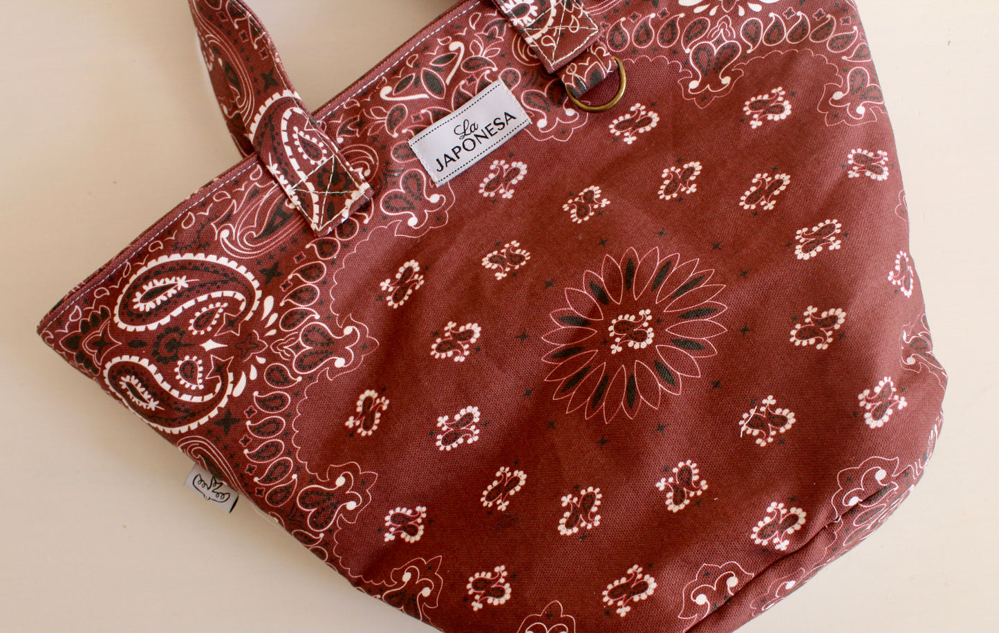 Bandana Mini Tote Vino Tinto
