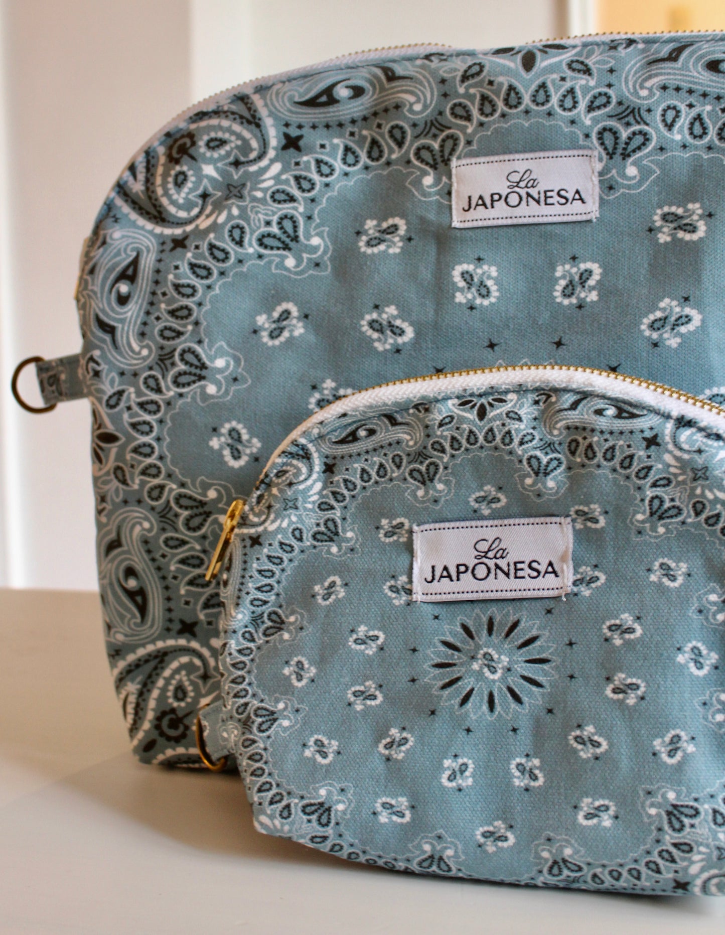 Mini Bandana Pouch Vintage Blue