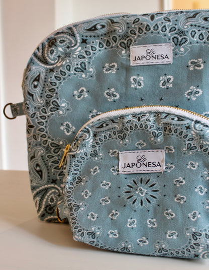 Mini Bandana Pouch Vintage Blue