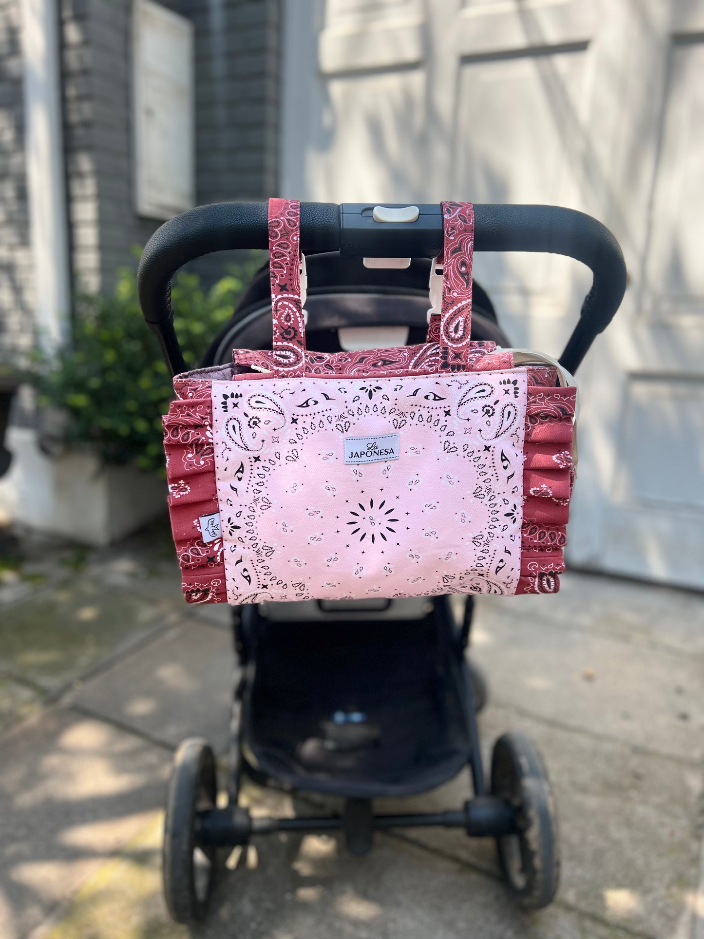 Bolso Coche Bandana Burgundy