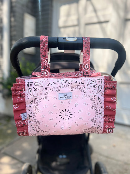 Bolso Coche Bandana Burgundy