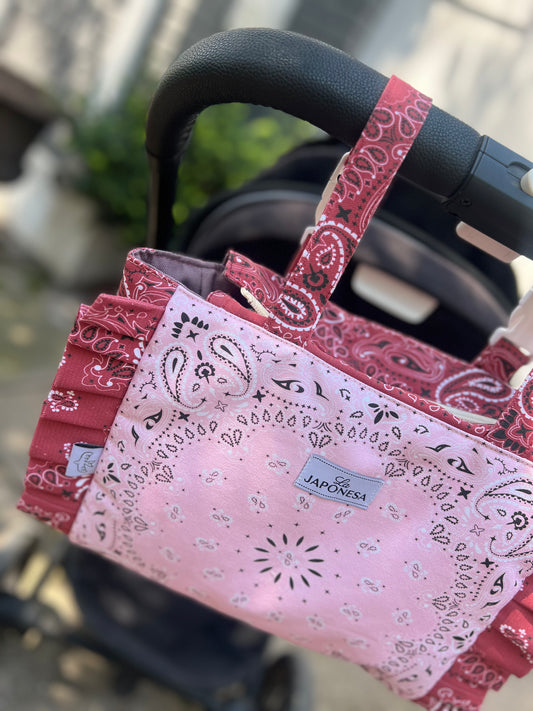 Bolso Coche Bandana Burgundy