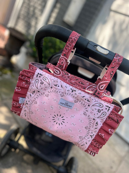 Bolso Coche Bandana Burgundy
