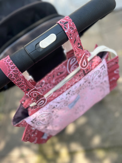 Bolso Coche Bandana Burgundy