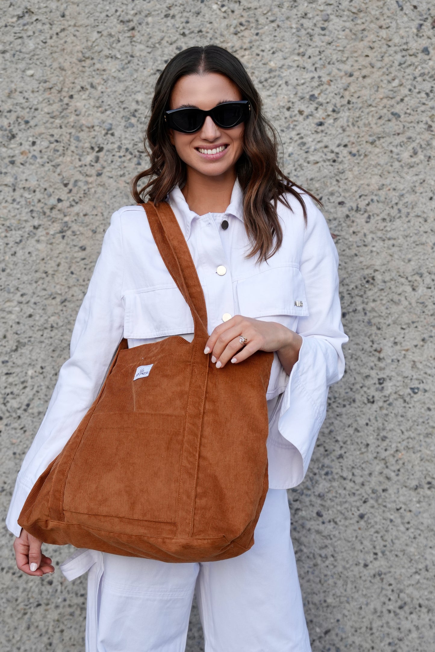 Tote Cotelé Camel