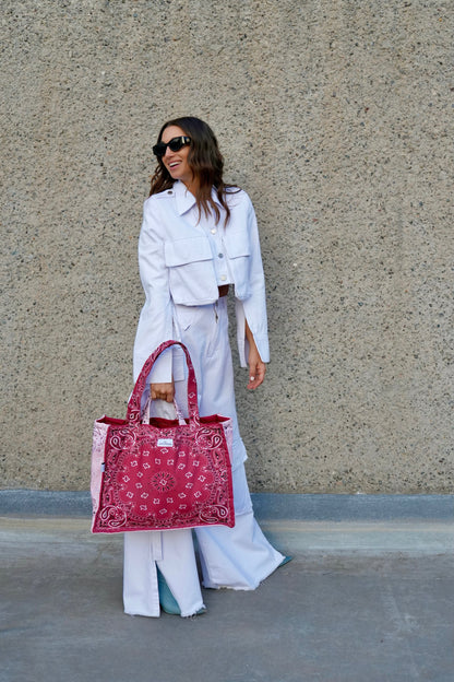 Week Tote Bandana Burgundy