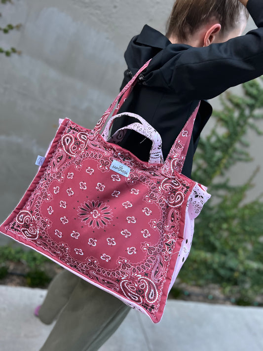 Week Tote Bandana Burgundy