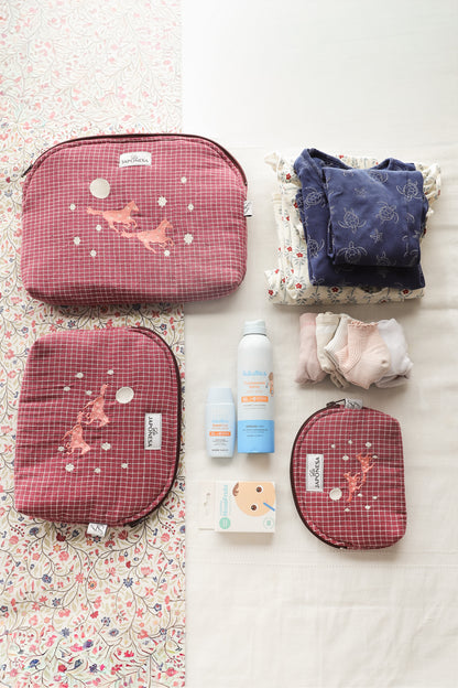 Pouch XL Caballo Burdeo