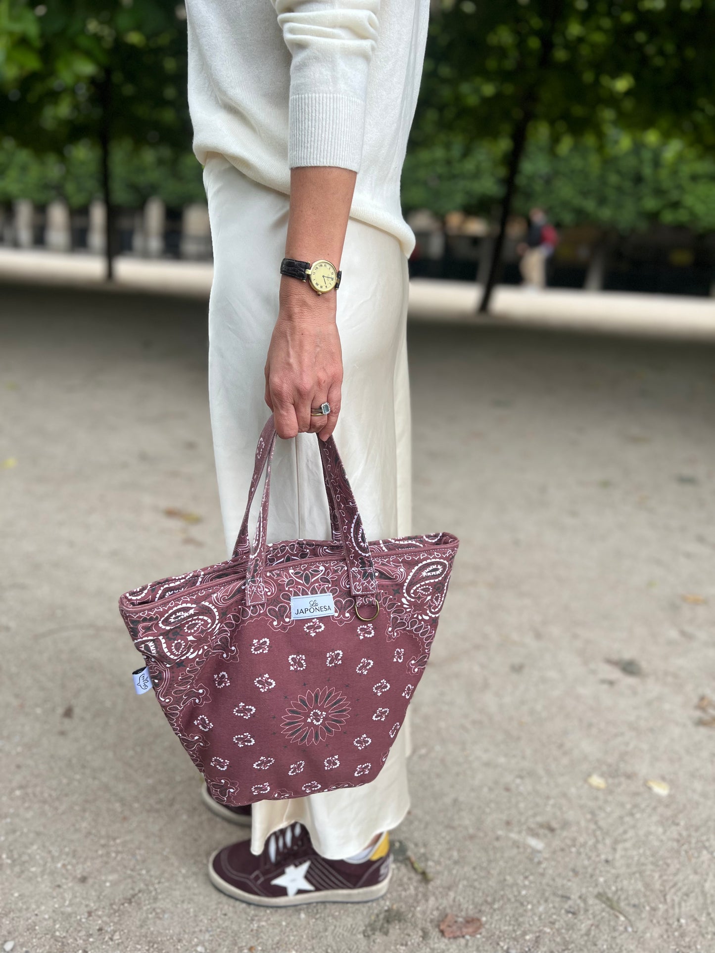 Bandana Mini Tote Vino Tinto
