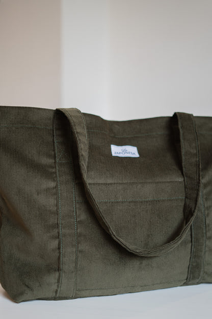 Tote Cotelé Verde