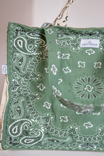 Week Tote Bandana Verde