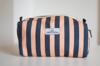 Beauty Case Stripes Blue