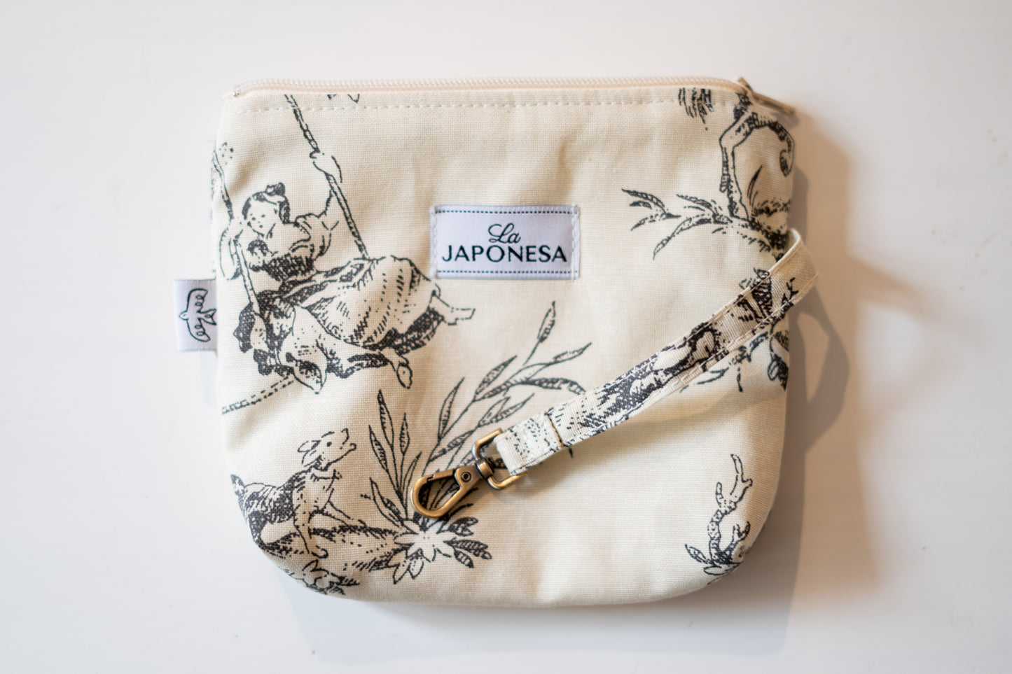 Slim Pocket Toile de Jouy Gray
