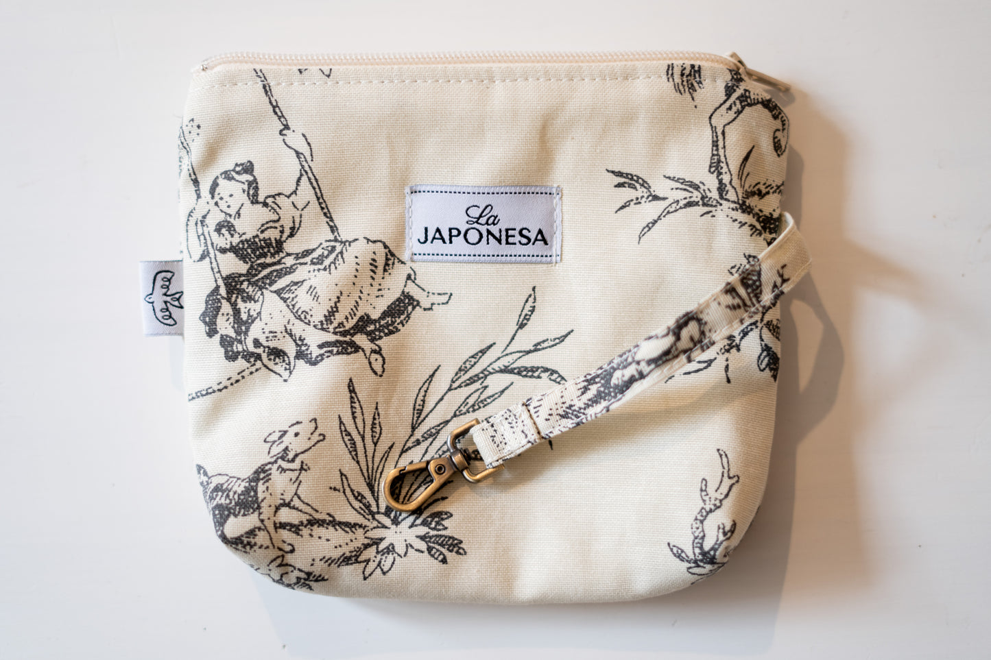 Slim Pocket Toile de Jouy Gray