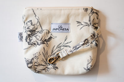 Slim Pocket Toile de Jouy Gray