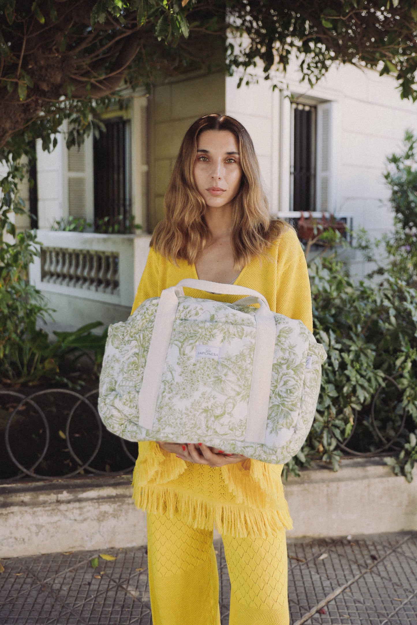 Big Bag Toile de Jouy Verde