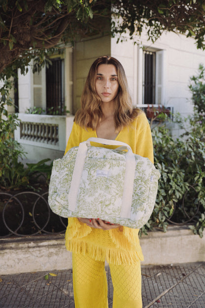 Big Bag Toile de Jouy Verde