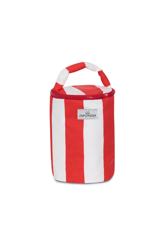 Neceser Vanity Case Red & White